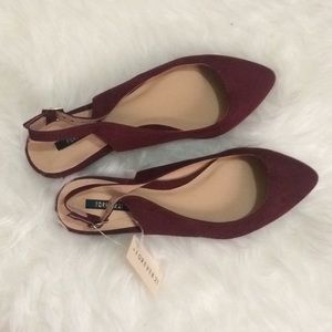 SOLD Forever 21 Burgundy Flats